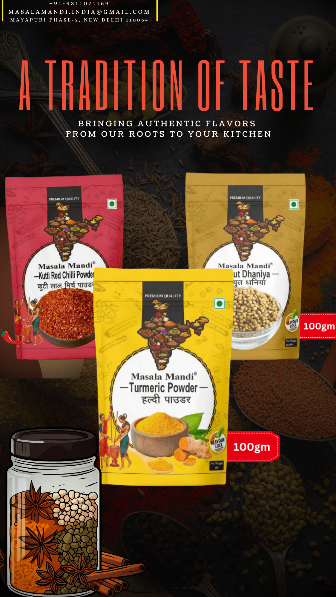Grey Red Spice Business Facebook Cover (1940 x 540 px) (9 x 16 in) (1)